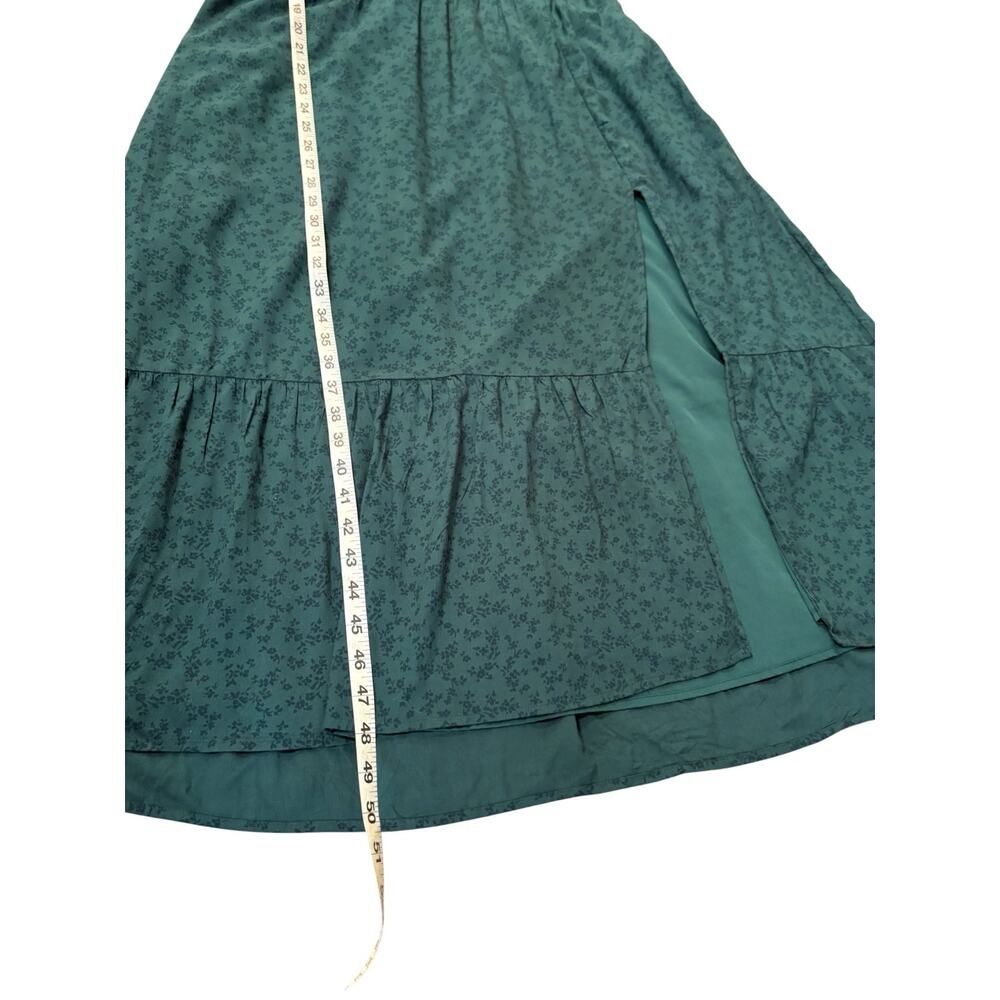 Hollister Green Milkmaid Midi Dress Cottage Feminine Peasant XL Shabby Chic - Picture 9 of 13